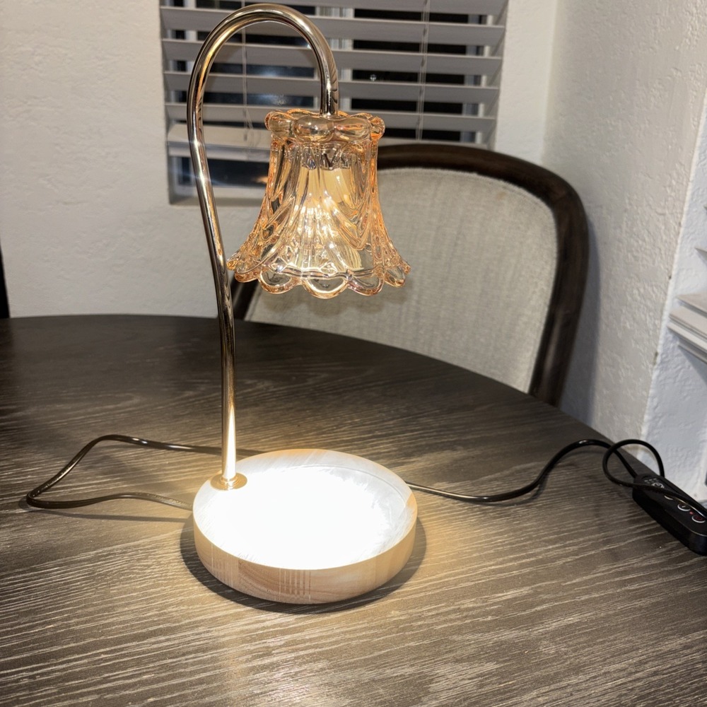 Candle Warmer Lamp with Timer Dimmable,‎ Lily Rose Gold